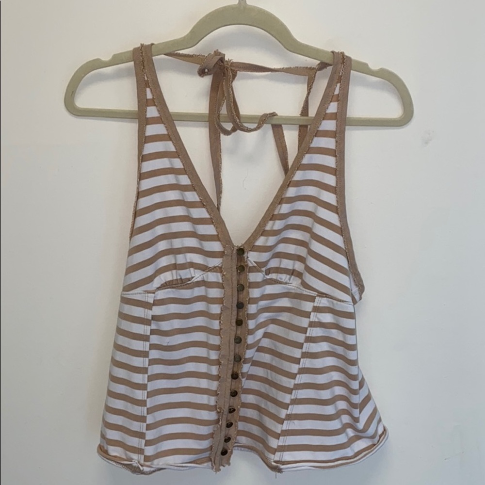 We the Free Strappy Striped Tank